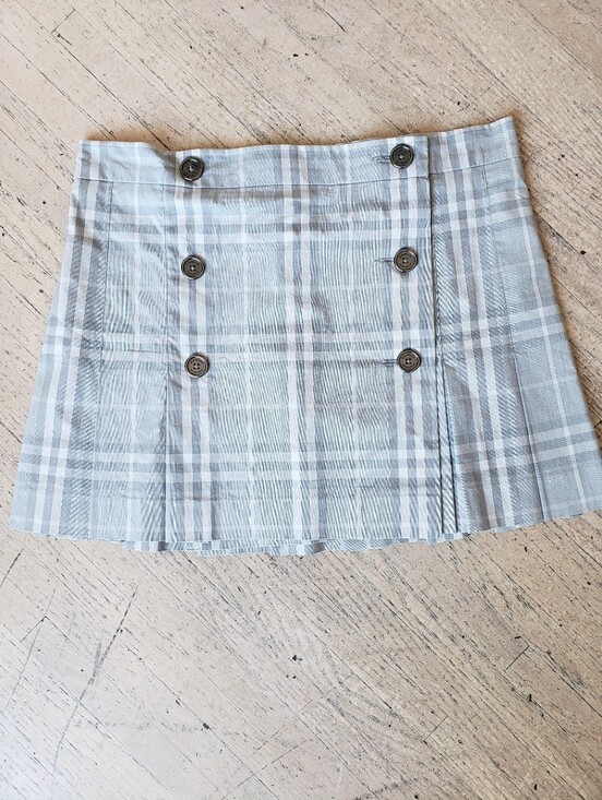 Burberry Dresses & Skirts - EUC - Vintage Authentic Rare Burberry Brit Grey Nova Check Pleated Mini Skirt